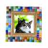 Yuvori 0.5kg Square Crystal Mosaic Tiles 1cm DIY for Bathroom,