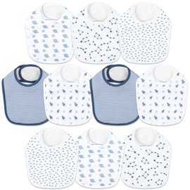 Baby Bibs for Girls & Boys Teething Feeding and Drooling,Super Soft Ultra Absorbent,10-Pack (MC1)