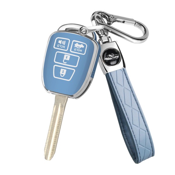 MILD EAST for Toyota Key Fob Cover with Metal Key