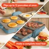 bella 10"x 20" Ceramic Fold-n-Store Dual Temp Griddle, Fits-anywhere™ Kitchenware,