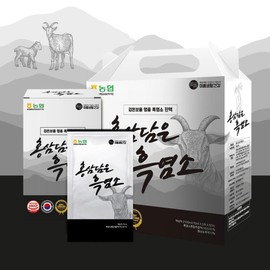 [Limited] Black goat extract containing red ginseng, 81% black goat, 10% red ginseng, rich extract, 30 sachets / [리미드] 홍삼을 담은 흑염소진액 흑염소81% 홍삼10% 진한 엑기스 30포