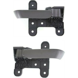 KHFAXTYK Car Door Handle Interior Front Rear Driver & Passenger Side Left Right 2pcs Gray for INFINITI for QX56 04-10, for Nissan for Armada 05-14 for Pathfinder Armada 04 for Titan 04-14