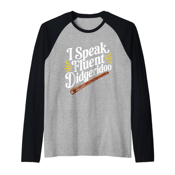 Didgeridoo Player Traditional Music Australian Culture Raglan Baseball Tee