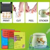 60 Sheets Premium Printable Vinyl Sticker Paper for Inkjet Printers