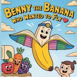 Benny the Banana Who Wanted to Fly: A Silly Tale of Big Dreams and Even Bigger Splats! For Kids With 25 Pages (Age 3-6)