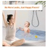 Yisuipu 3.2" High Shower Threshold Water Dam 67 Inch Collapsible