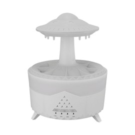 Humidificador de Nube de Lluvia por Goteo de Agua, Difusor de Nube de Lluvia 350Ml con Control Remoto y Temporizador, Luz Nocturna de Nube de Lluvia,Humidificador (Enchufe de EE.