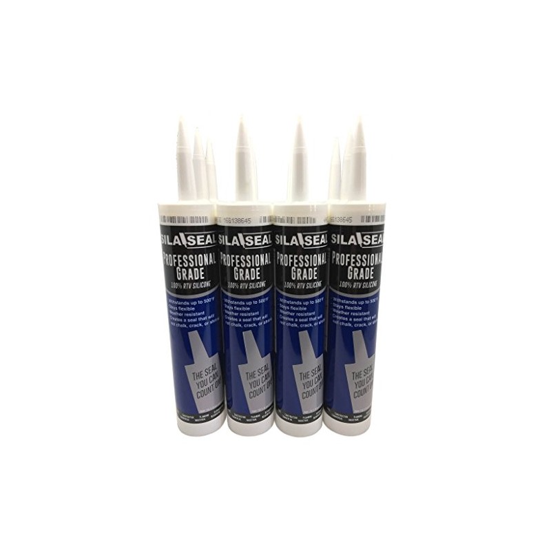 SILA-SEAL Professional Grade 100% RTV Silicone, case of 12 (Clear),