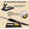 Pyrography Soldering Iron Set, 60 W Adjustable Temperature 200-450 °C,