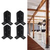 Crozgan 4pcs Deck Post Anchor Base Brackets Wood Fence Pergola