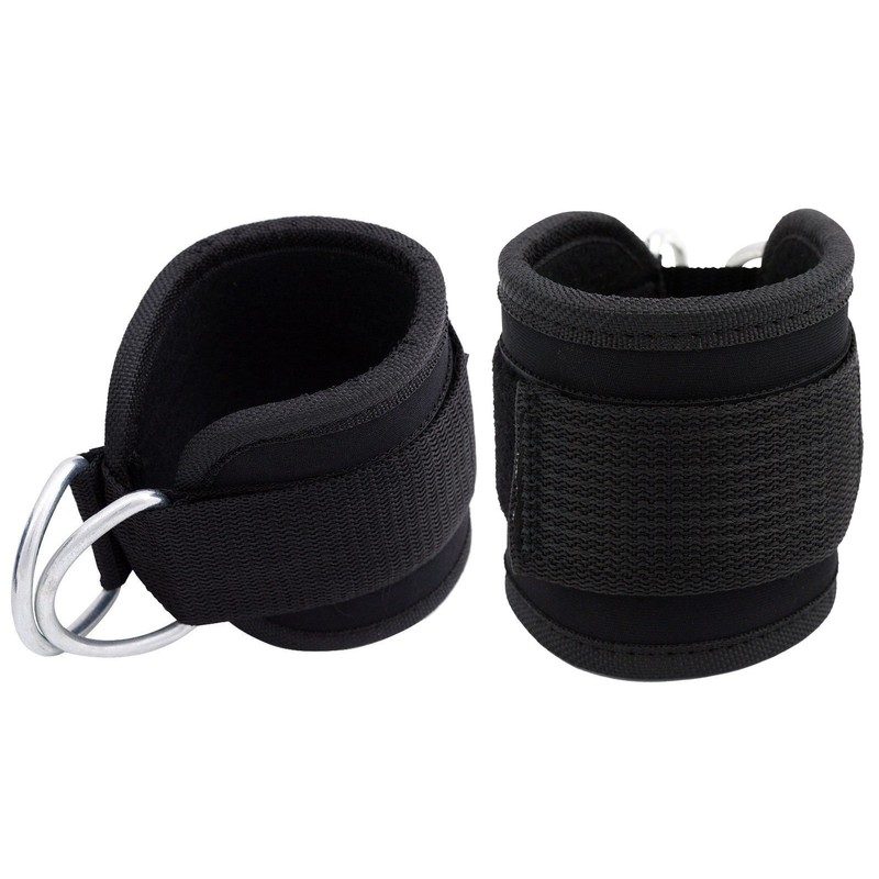 Double D-ring Ankle Cuff Straps Adjustable Leg Weight Wrist Belt