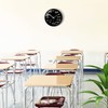VIKMARI Glass Wall Clock 12 Inch Math Teaching Style Clock