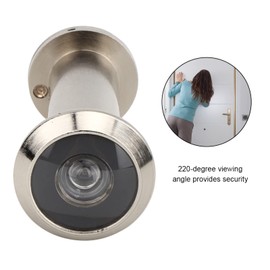 Mirilla para Puerta de Seguridad con Cubierta de Privacidad Giratoria de Alta Resistencia, Mirilla Puerta Grosor 55-90 mm, Visor de Puerta Ángulo Antirrobo de 220 Grados para Hogar, Oficina, Hotel(4)