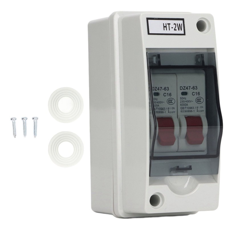 Miniature Circuit Breaker DZ47 63 16A 400V 2 Pole Waterproof