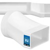 KOTARBAU Rectangular Pipe Connector 55 x 110 mm for Round