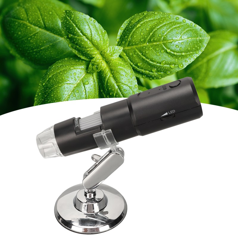 Handheld USB Microscopes 50X‑1000X Mini WiFi USB Black Wireless Digital