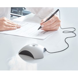 HAN 1751-13, DELTA pen holder. Attractive, elegant and stylish. Premium quality with extra long chain, black