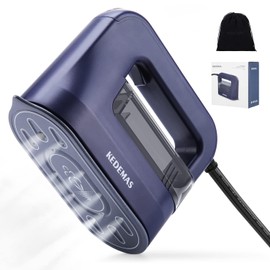 KEDEMAS Steamer Iron for Clothes,Portable Travel Mini Iron,1300W Powerful Garment Steamers,Horizontal, Vertical and Dry Ironing 4 in 1, 40s Fast Heat-up(Dark Blue)