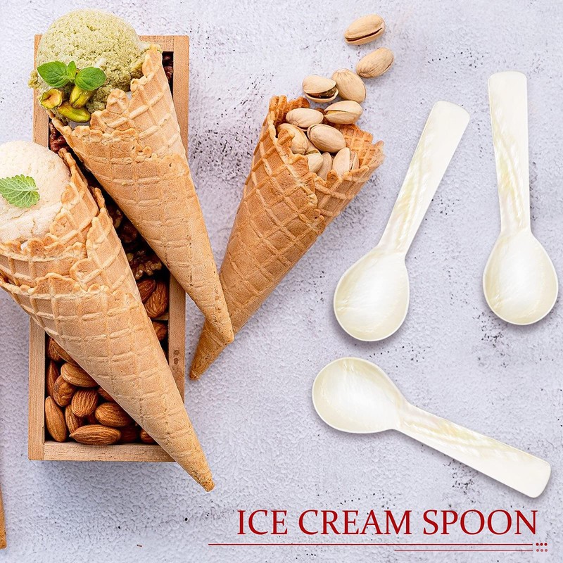 Caviar Spoons Mother of Pearl MOP Caviar Spoons with Hand