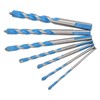 7PCS Carbide Drill Bits Straight Shank Spiral Drilling Bit Set