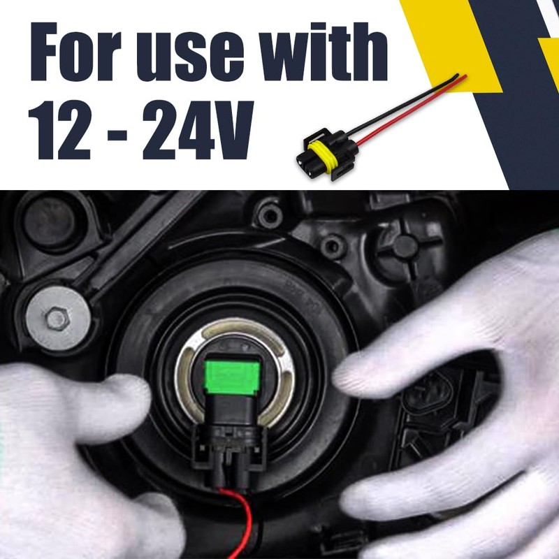 PACLVIO H11 H9 H8 880 881 Female Adapter Wiring Harness