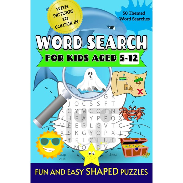 Shape Word Search For Kids Aged 5-12: 50 FUN and