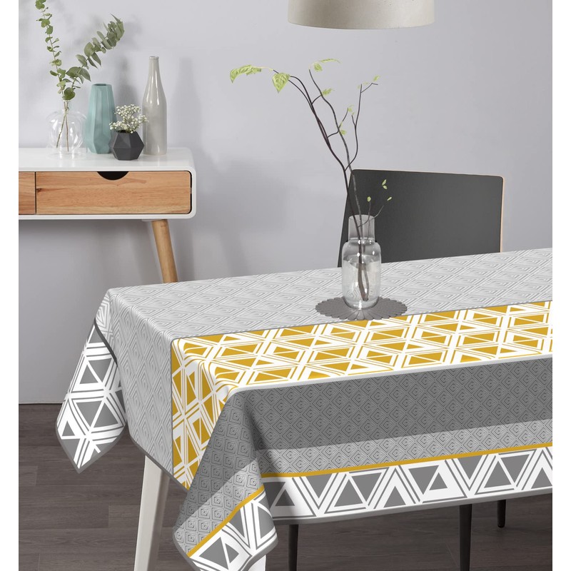 Venilia Tianoa Printed Tablecloth, Table Linen, Table Decoration, Non-Iron, Polyester,