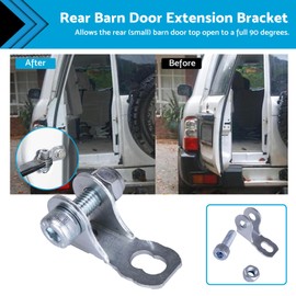 MAX COOL Rear Barn Door Extension Bracket Suitable for Nissan Patrol GU Silver