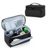 CURMIO Men Grooming Kits Storage Bag, Portable Travel Case for