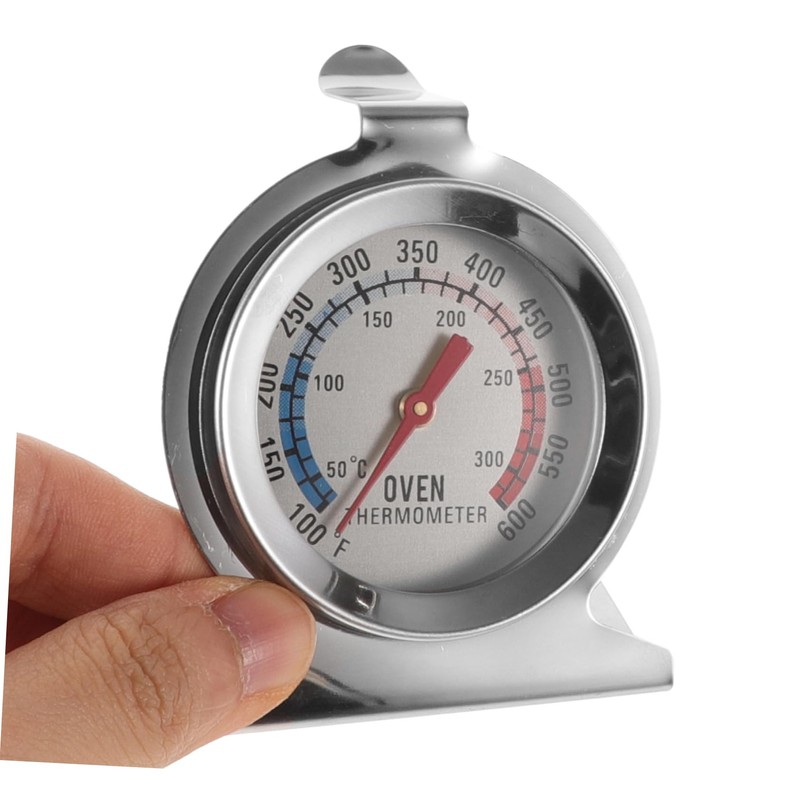 KONTONTY 2Pcs Stainless Steel Oven Thermometers Dual Scale High Temperature