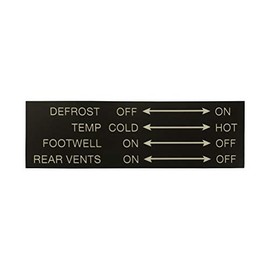 VANAGON Climate Control Label