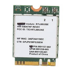 Tarjeta de Red Inalámbrica de Alta Velocidad RTL8852BE, Tecnología 5.2 MU MIMO, Tarjeta de Red WiFi 6 M.2 de 1800 Mbps para Computadoras,