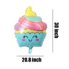 HORUIUS Ice Cream Balloons Sweet Candy Ice Cream Shaped Aluminum