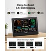 VEVOR 7-in-1 Wireless Weather Station, 7.5-Inch VA Display, Solar Powered