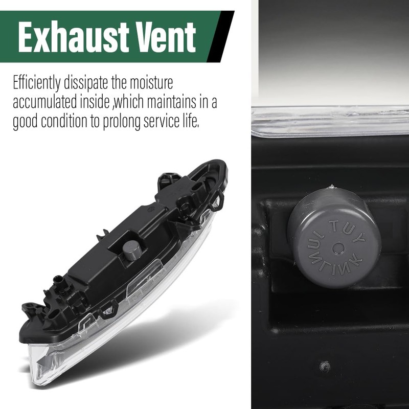 LQI Left DRL LED Daytime Running Fog Light Lamp Compatible