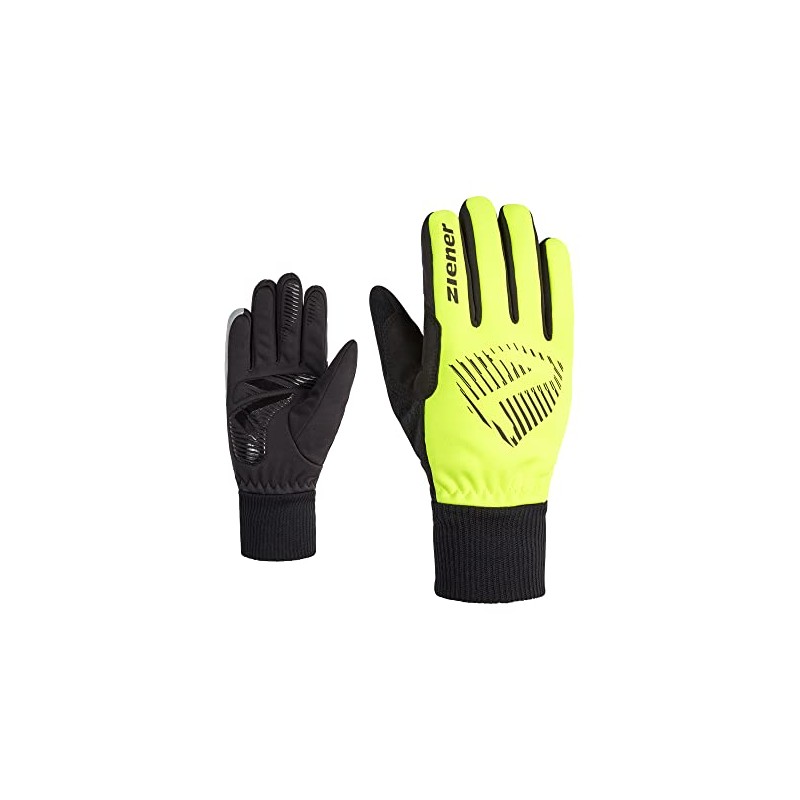 Ziener DOMMI Children's Cycling Gloves, Winter, Soft-Shell, Windproof, Lined, Poison