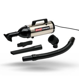 METROVAC Evolution Hand Vacuum - 120V, 504W, Powerful, Lightweight, Dry Pickup for Easy Cleanups in Home, Office, Car - Satin Nickel/ Black Finish