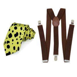 GDAMSTO Kento Nanami Necktie Tie and Suspenders Anime Cosplay Prop Accessories Gift