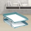 Acrimet Traditional Letter Tray 2 Tier Front Load Plastic Desktop