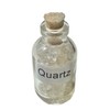  Crystal Clear Quartz Crystal Mini Gemstone Bottles, Many Different
