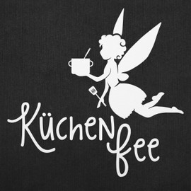 Shirtracer - Apron - Cooking Apron - Ladies 1 - Kitchen Fairy, 3 black jeans