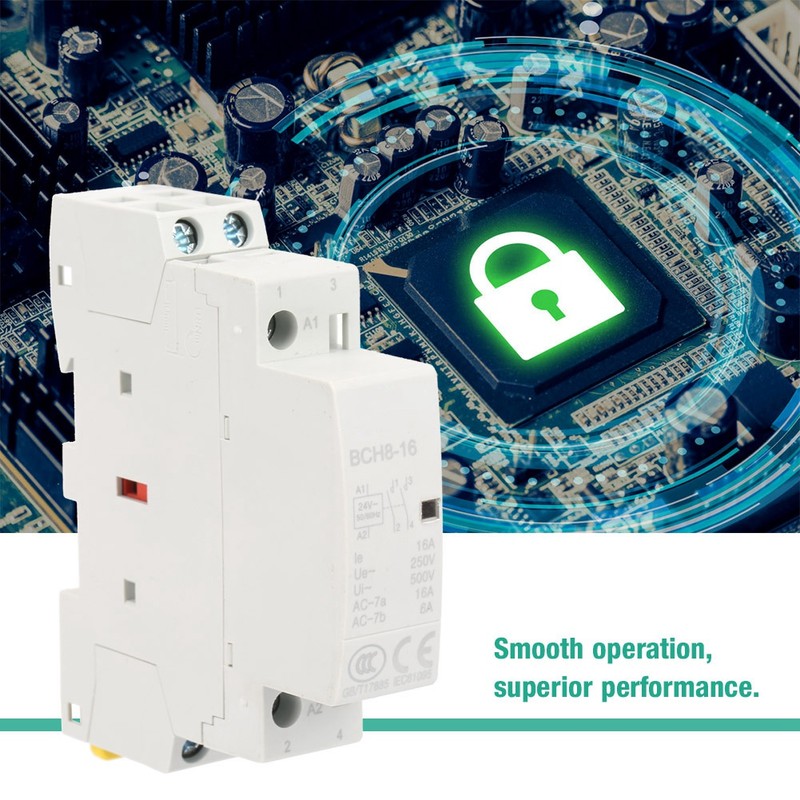 2P 16A 24V 1NO 1NC 50/60HZ Din Rail Household AC Contactor