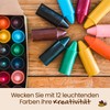 Honeysticks Honeysticks Wachsmalstifte aus 100 % Bienenwachs (12er-Pack) – Ungiftig