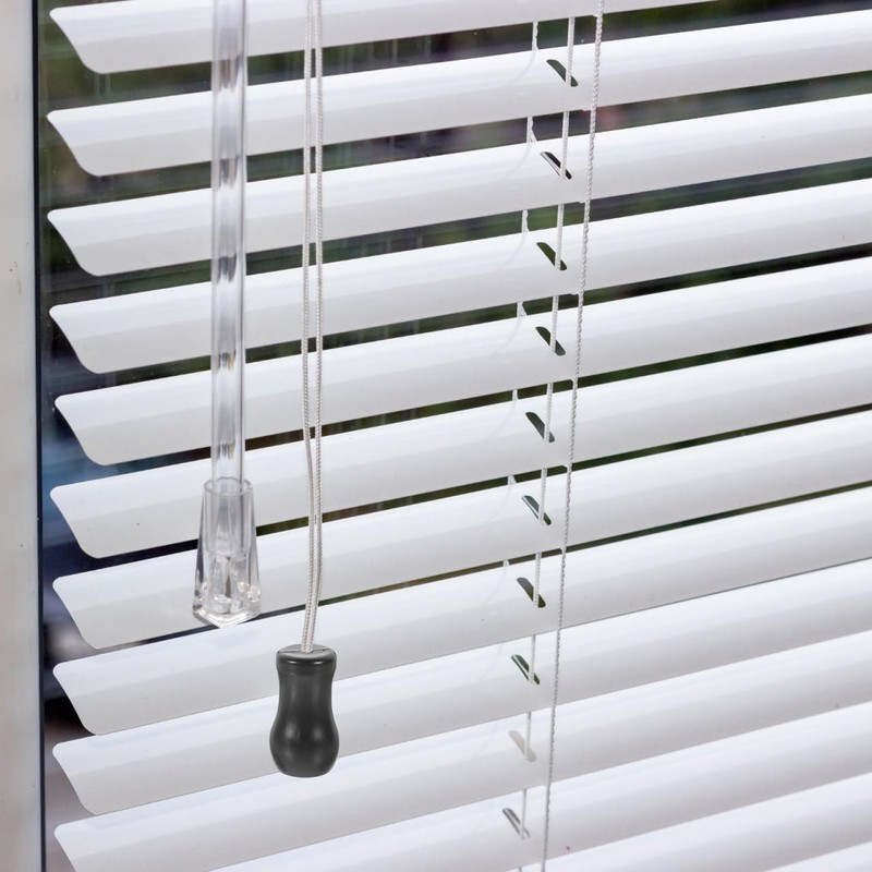 MAGICLULU 6Pcs Black Pvc Window Blind Cord Knobs - Easy