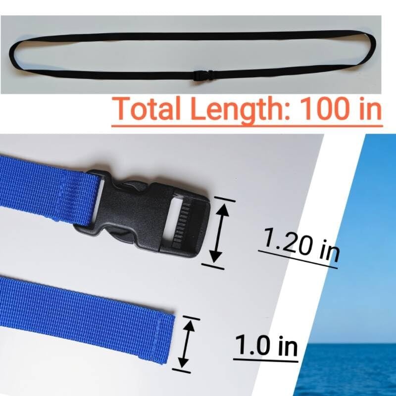 TsdL-one 6 Pack Boat Cover Tie Down Straps with Quick