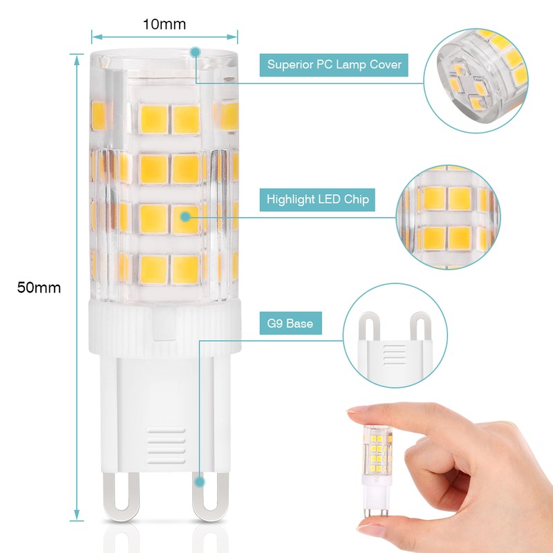 FBA Warm White No stroboscopic 5W G9 Corn Bulb Ceramic