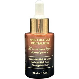 Hair Revitalizer - Ayurvedic Remedy for Growth, Fall Protection, Follicle Nourishment & Moisturization | All Hair Types | 10 Potent Oils, 1 Fl. Oz.