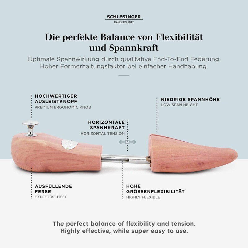 Schuhspanner Zedernholz König 1er, silber, Gr. 41/42
