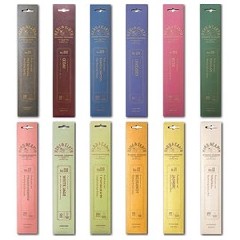 H&E Bamboo Incense - Assortment of 12 - by Nippon KODO, Japanese Quality Incense Since 1575