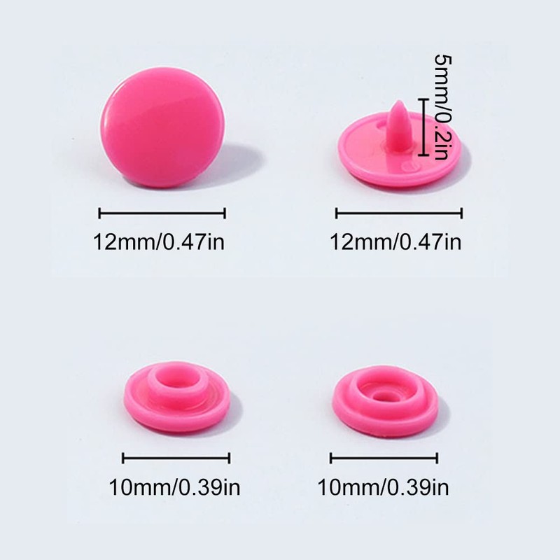 Snap Fasteners Set, Snap Set, Press Studs Kit, Ring Button